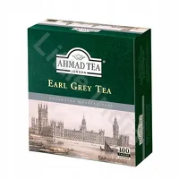Herbata expressowa czarna Earl Grey Ahmad Tea 100 torebek