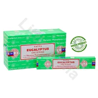Naturalne kadzidełka o zapachu eukaliptusa Eucalyptus Incense Satya 15g