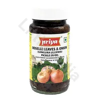 Roselle Leaves Onion Pickle In Oil Priya 300g