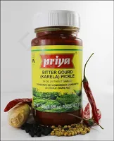 Bitter Gourd (Karela) Pickle (without garlic) in oil 300g Priya