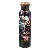 Copper Bottle Bird Design Fern 950 ml