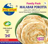 Płaskie chlebki Malabar Porotta Family Pack Daily Delight 750g