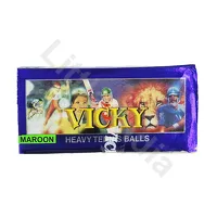 Cricket Tennis BallS Heavy Tennis Balls Maroon Vicky 6 pcs.