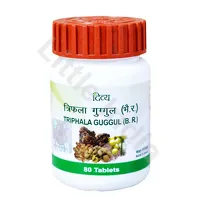 Tabletki ziołowe przeciwbólowe Triphala Guggul Divya 80 tabletek.(Patanjali)