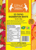 3D PAPAD BADMINTON WHITE 200G BY LITTLE INDIA