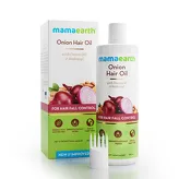 Onion Hair Oil for Hair Regrowth and Hair Fall Control Mamaearth 100ml