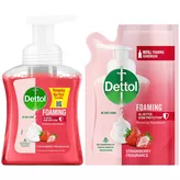 Mydło w piance Dettol Truskawka 250ml + Uzupełnienie 200ml