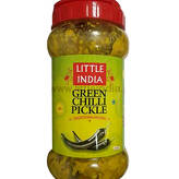 Marinated green chillies in oil 1kg Little India