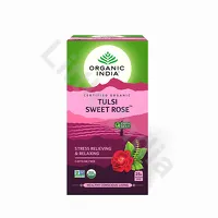Herbata Tulsi ze słodką różą Organic India  25 torebek