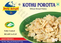 Krojone płaskie chlebki Kothu Porotta Daily Delight 350g