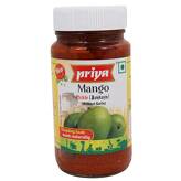Mango (Avakaya) Pickle (without garlic) in oil 300g Priya