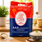 Ryż jaśminowy AAA Jasmine Rice Red Dragon 4,5kg