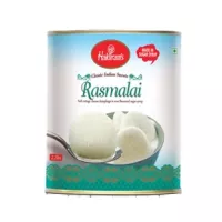 Miękkie kulki serowe w różanym syropie Rasmalai Haldiram's 1kg