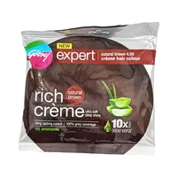 Farba krem do włosów naturalny brąz Natural Brown Godrej Expert 20g+20ml