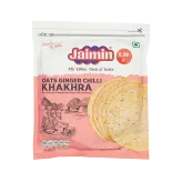 Placki owsiane z imbirem i chili Oats Ginger Chilli Khakhra Jaimin 200g