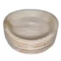 Indyjskie eko talerze z liści palmowych Indian Eco Palm Leaf Plate 25 sztuk