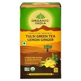 Tulsi Green Tea Lemon Ginger 25 teabags Organic India