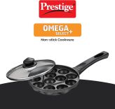 Omega Select Plus Non-stick Paniyarakkal / Appe Patra Prestige 24 cm (16 Pits)