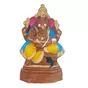 Large Figure Blue Robe Ganesh Brown Big Blue Robe 30cm
