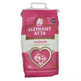 Whole Wheat Medium Chapatti Flour Elephant Atta 5kg
