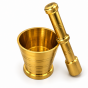 Mosiężny moździerz do przypraw z tłuczkiem Brass Mortar and Pestle - 2