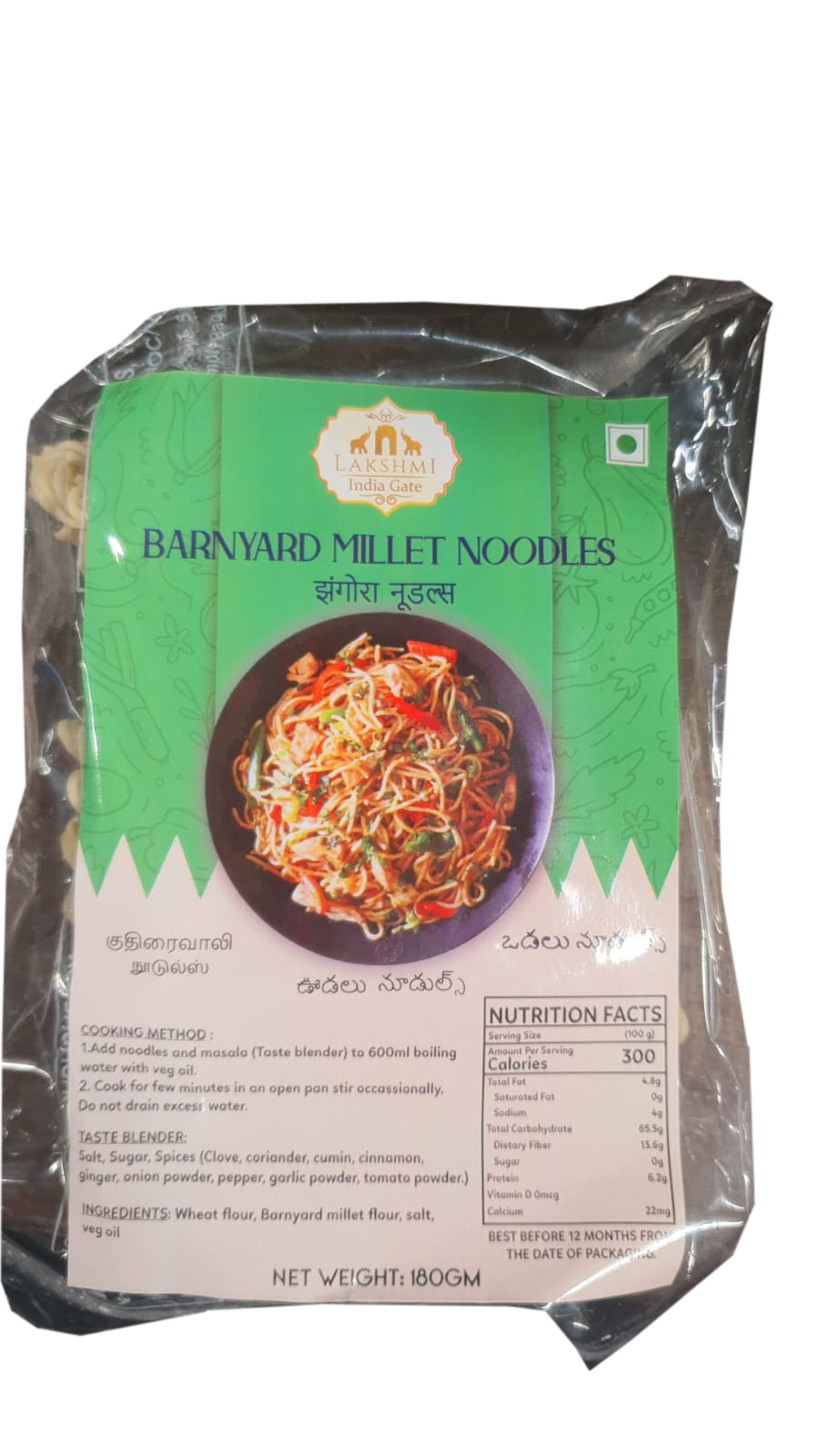 Barnyard Millet Noodles 180g Lakshmi India Gate
