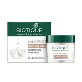 Maseczka rozświetlająca do twarzy z proteinami mleka Biotique 50g 