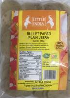 BULLET PAPAD PLAIN JEERA 200G BY LITTLE INDIA