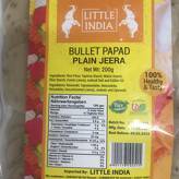 BULLET PAPAD PLAIN JEERA 200G BY LITTLE INDIA