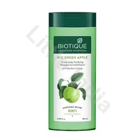 Green Apple Fresh Daily Purifying Shampoo Conditioner For Oily Scalp Hair Biotique 180ml
