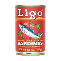 Sardynki w sosie ostrym Sardines in Tomato Sauce Chilli Ligo 155g