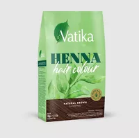 Farba do włosów naturalny brąz Henna Hair Color Dabur Vatika 60g