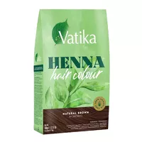Farba do włosów naturalny brąz Henna Hair Color Dabur Vatika 60g