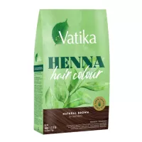 Tinte de pelo castaño natural Henna Hair Color Dabur Vatika 60g