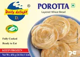 Płaskie chlebki Porotta Daily Delight 454g