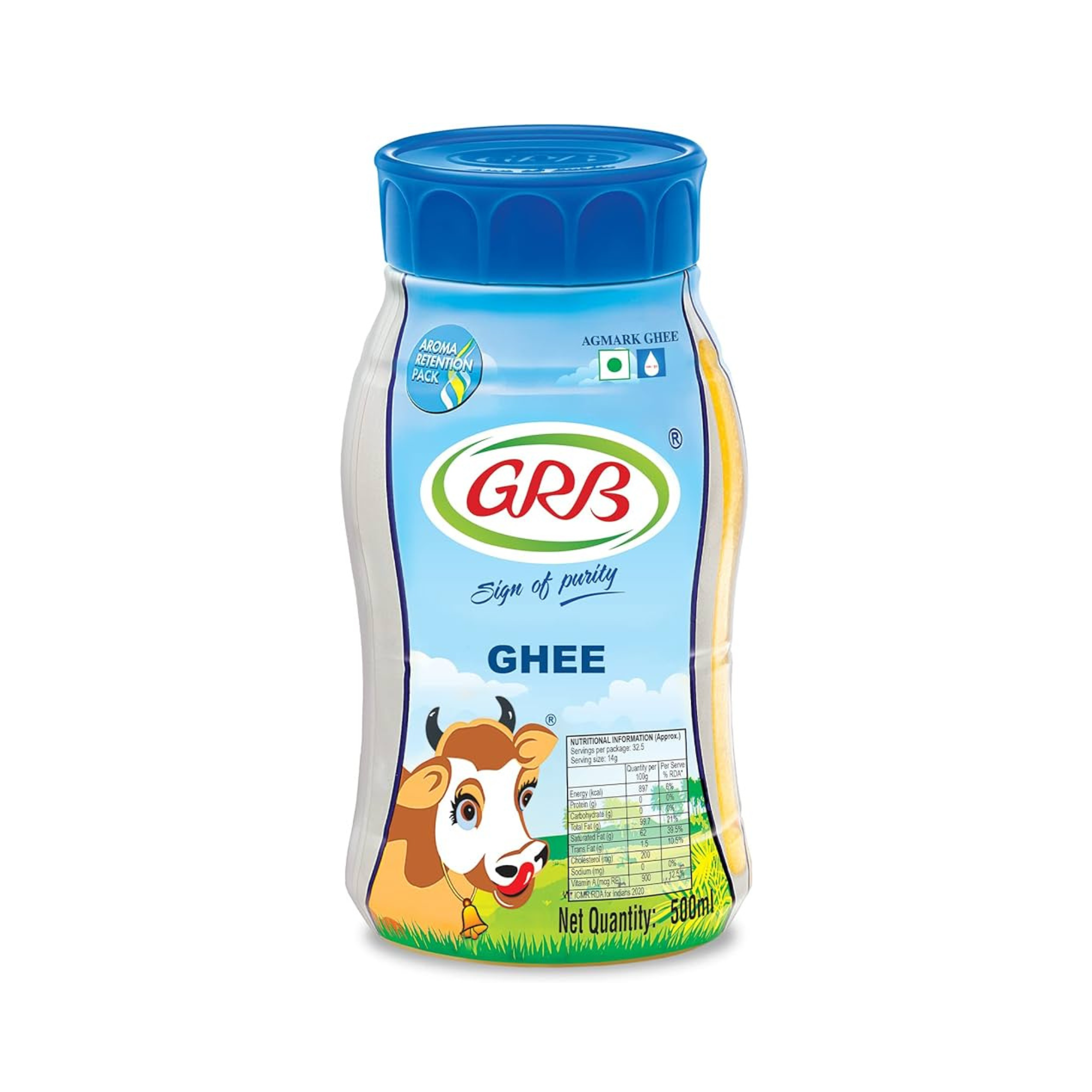 Pure Ghee Clarified Butter Udhayam GRB 500ml