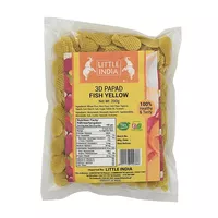 Papads 3D Fish Yellow Little India 200g