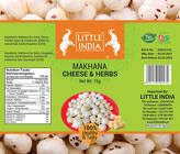 MAKHANA CHEESE & HERBS 75G by LITTLE INDIA