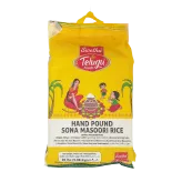 Hand Pound Sona Masoori Rice Swetha Telugu Foods 9.08kg