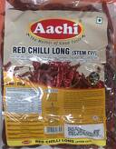 Red chilli long (stem cut) Aachi 100g