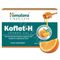 Koflet-H Orange sore throat and cough Himalaya 6 tablets