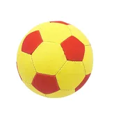 Yellow and Red Football + Needle Astro Star Size 3