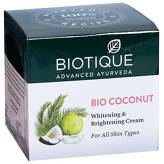 Bio Coconut Whitening and Brightening Cream for All Skin Types 50g Biotique 