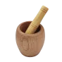 Drewniany moździerz z tłuczkiem Wooden Mortar & Pestle Golden Turtle