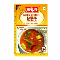 Mezcla de especias Spicy Telugu Sambar Priya 50g