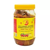 Pickle z ostrej papryki Hot Cherry i pędów bambusa Nepali Product 350g