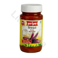Brinjal Pickle (without garlic) in oil 300g Priya