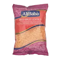 Soczewica czerwona łuskana połówki Red Split Lentils Alibaba 500g