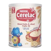 Kaszka zbożowa dla niemowląt pszenno owocowa Cerelac Nestle 400g