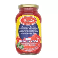 Nata De Coco Red Coconut Gel In Syrup Monika 340g